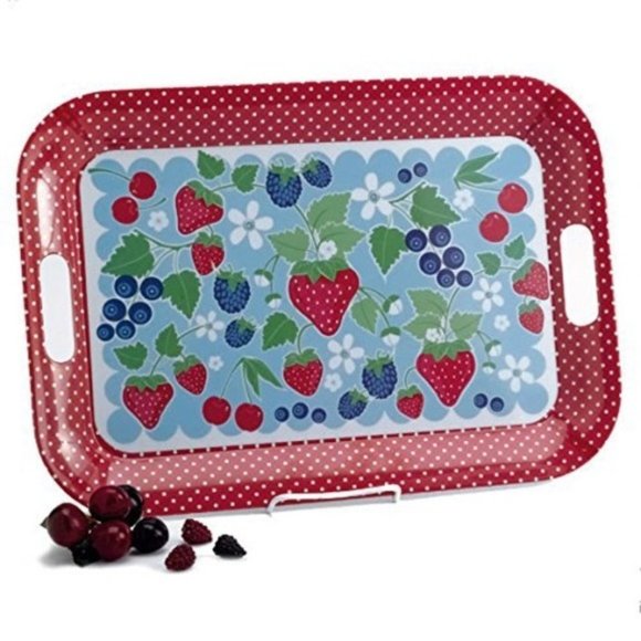 Design Imports Other - DESIGN Imports Berry Melamine Tray Summer Serving 18 x 13